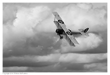 Reproduction Curtis JN-4H at WWI Dawn Patrol Rendezvous at Wright-Patterson AFB on October 2, 2016