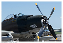 AD-4 Skyraider 'Naked Fanny' at Lunken Field in Cincinnati on September 4, 2016