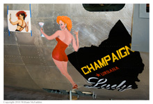 B-17G Flying Fortress 'Champaign Lady' under construction at Champaign Aviation Museum on April 15, 2010