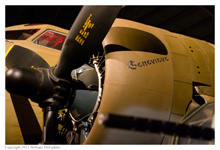 B-17G Flying Fortress 'Shoo Shoo Shoo Baby' on static display at the National Museum of the Air Force on November 23, 2012