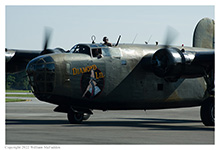 B-24 Liberator 'Diamond Lil' at Mansfield Lahm, Ohio, on August 28, 2022