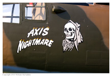 B-25J Mitchell 'Axis Nightmare' at Grimes Field, Urbana, Ohio on April 15, 2010
