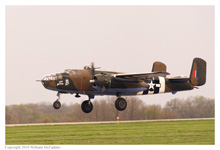 B-25J Mitchell 'Axis Nightmare' at Grimes Field, Urbana, Ohio, on April 16, 2010