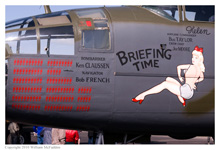 B-25J Mitchell 'Briefing Time' at the National Museum of the Air Force on April 17, 2010