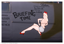 B-25J Mitchell 'Briefing Time' at the National Museum of the Air Force on April 17, 2010