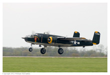 B-25J Mitchell 'Champaign Gal' at Grimes Field, Urbana, Ohio, on April 15, 2012