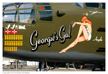 B-25J Mitchell 'Georgie's Gal' at Grimes Field, Urbana, Ohio on November 8, 2013
