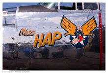 B-25NA Mitchell 'Miss Hap' at the National Museum of the Air Force on April 17, 2010