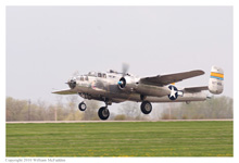 B-25J Mitchell 'Miss Mitchell' at Grimes Field, Urbana, Ohio, on April 16, 2010