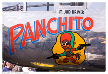 B-25J Mitchell 'Panchito' at the National Museum of the Air Force on April 17, 2010