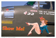 B-25J Mitchell 'Show Me!' at the National Museum of the Air Force on April 17, 2010