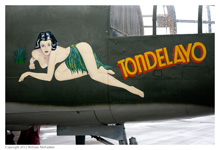 B-25J Mitchell 'Tondelayo' at the 2012 Gathering of B25s at Grimes Field, Urbana, Ohio on April 14, 2012