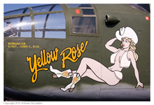 B-25J Mitchell 'Yellow Rose' at the National Museum of the Air Force on April 17, 2010