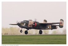 B-25J Mitchell 'Yellow Rose' at Grimes Field, Urbana, Ohio, on April 16, 2010
