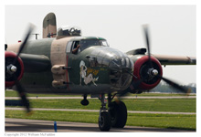 B-25J Mitchell 'Yellow Rose' at Grimes Field, Urbana, Ohio, on April 15, 2012