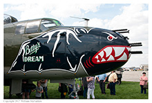 B-25J Mitchell 'Betty's Dream' at the Grimes Field, Urbana, Ohio on April 15, 2015
