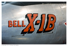 Bell X-1B on static display at the National Museum of the Air Force on November 28, 2010