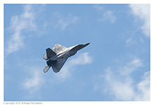 USAF F-22A Raptor at Vectron Dayton Airshow on June 19, 2016