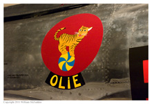 F-84E Thunderjet 'Four Queens' on static display at the National Museum of the Air Force on May 22, 2011