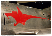 F-86D Sabre 'Dennis the Menace' on static display at the National Museum of the Air Force on May 22, 2011