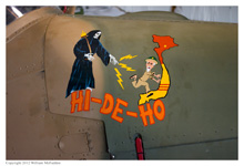 Cessna 305E / L-19 Bird Dog 'HI-DE-HO' at the 2012 Gathering of B25s at Grimes Field, Urbana, Ohio on April 14, 2012