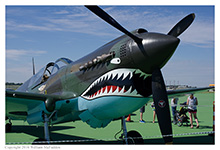 P-40 Warhawk at the Vectren Dayton Airshow on June 19, 2016