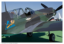 P-40 Warhawk at the Vectren Dayton Airshow on June 19, 2016