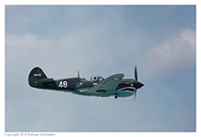 P-40 Warhawk at Vectren Dayton Airshow on June 19, 2016