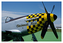 P-51 Mustang 'Cincinnati Miss' at the Vectren Dayton Airshow on June 19, 2016