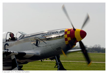 P-51D Mustang 'Gentleman Jim' at the 2012 Gathering of B25s at Grimes Field, Urbana, Ohio on April 15, 2012