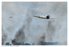 Replica Mitsubishi A6M Zero at Vectren Dayton Airshow on June 19, 2016; replica was made for the 1970 film 'Tora, Tora Tora'